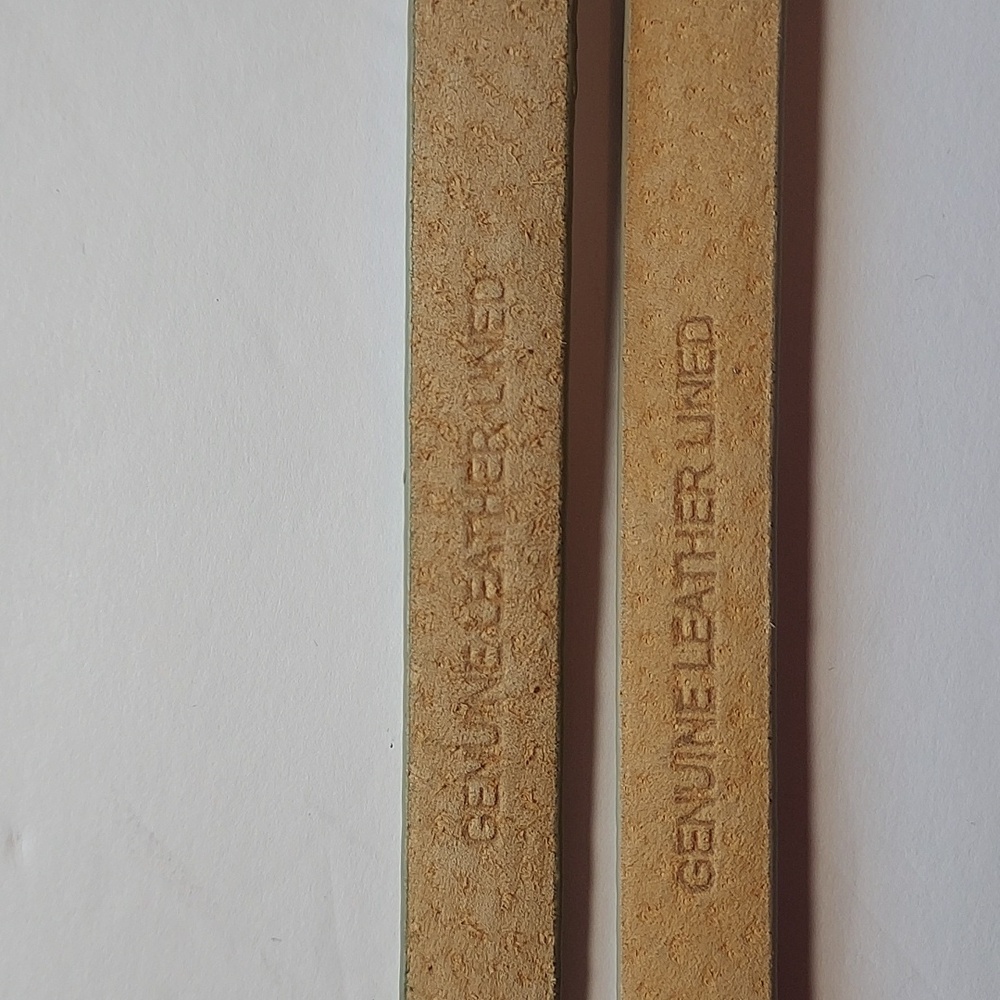 Metallic Belts Siver And Gold Set Of 2 skinny belts size L - Picture 2 of 8